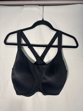 Victoria's Secret Black Textured Crisscross Sports Bra